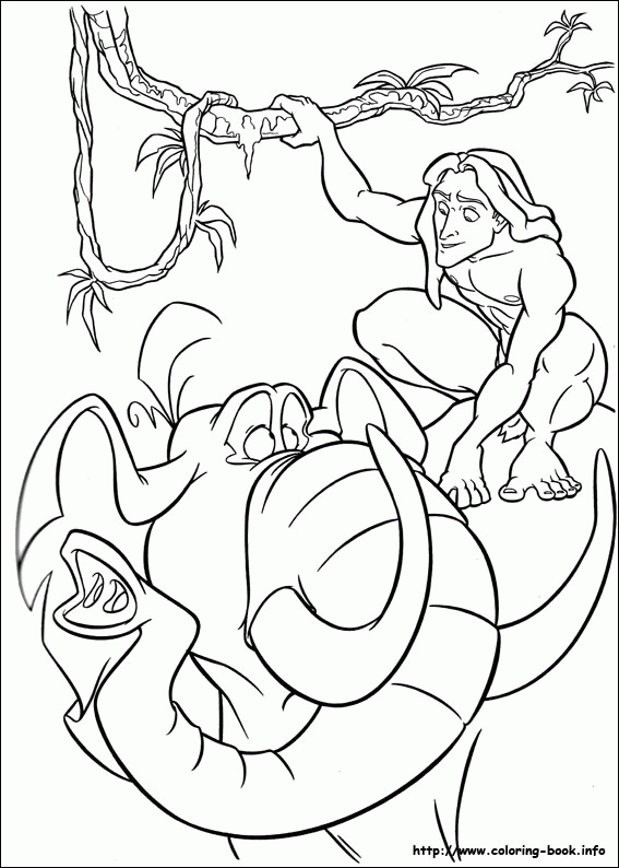 Tarzan kolorowanki